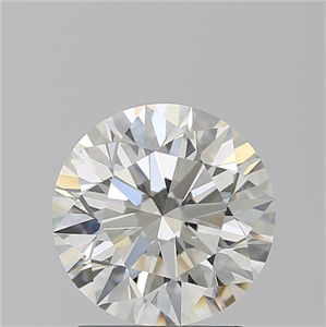 Picture of Natural Diamond 2.03 Carats, Round with Excellent Cut, J Color, SI1 Clarity and Certified by GIA