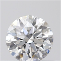 Natural Diamond 0.40 Carats, Round with Excellent Cut, F Color, SI2 Clarity and Certified by GIA