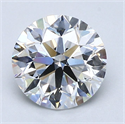 Natural Diamond 1.70 Carats, Round with Excellent Cut, E Color, VS1 Clarity and Certified by GIA