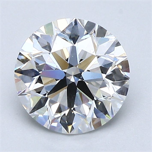 Picture of Natural Diamond 1.70 Carats, Round with Excellent Cut, E Color, VS1 Clarity and Certified by GIA