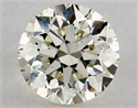 Natural Diamond 3.09 Carats, Round with Very Good Cut, K Color, SI1 Clarity and Certified by IGI