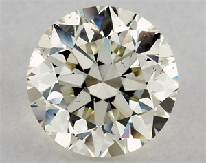 Picture of Natural Diamond 3.09 Carats, Round with Very Good Cut, K Color, SI1 Clarity and Certified by IGI