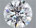 Natural Diamond 2.05 Carats, Round with Excellent Cut, F Color, SI1 Clarity and Certified by GIA