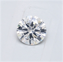 Natural Diamond 0.50 Carats, Round with Very Good Cut, E Color, I1 Clarity and Certified by GIA