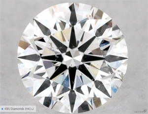 Picture of Natural Diamond 0.40 Carats, Round with Excellent Cut, F Color, SI1 Clarity and Certified by GIA