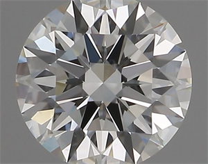 Picture of Natural Diamond 0.41 Carats, Round with Excellent Cut, I Color, VS2 Clarity and Certified by GIA