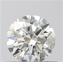 Natural Diamond 0.40 Carats, Round with Excellent Cut, J Color, VS2 Clarity and Certified by GIA