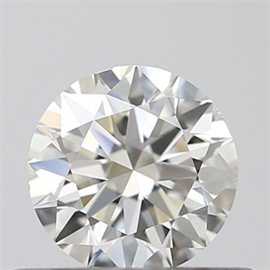 Picture of Natural Diamond 0.40 Carats, Round with Excellent Cut, J Color, VS2 Clarity and Certified by GIA