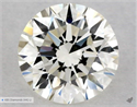 Natural Diamond 0.50 Carats, Round with Excellent Cut, J Color, VVS1 Clarity and Certified by GIA