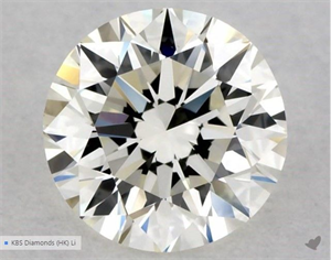 Picture of Natural Diamond 0.50 Carats, Round with Excellent Cut, J Color, VVS1 Clarity and Certified by GIA