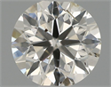 Natural Diamond 0.50 Carats, Round with Excellent Cut, I Color, SI2 Clarity and Certified by IGI