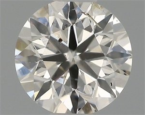 Picture of Natural Diamond 0.50 Carats, Round with Excellent Cut, I Color, SI2 Clarity and Certified by IGI