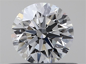 Picture of Natural Diamond 0.41 Carats, Round with Excellent Cut, F Color, VS2 Clarity and Certified by GIA