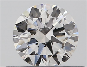 Picture of Natural Diamond 0.40 Carats, Round with Excellent Cut, F Color, SI1 Clarity and Certified by GIA