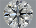 Natural Diamond 0.40 Carats, Round with Very Good Cut, K Color, VVS2 Clarity and Certified by GIA