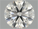 Natural Diamond 0.43 Carats, Round with Excellent Cut, G Color, SI1 Clarity and Certified by IGI