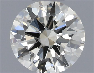 Picture of Natural Diamond 0.40 Carats, Round with Excellent Cut, K Color, VS1 Clarity and Certified by GIA