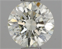 Natural Diamond 0.56 Carats, Round with Excellent Cut, K Color, VVS2 Clarity and Certified by IGI