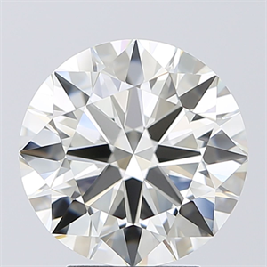 Picture of Natural Diamond 4.01 Carats, Round with Excellent Cut, I Color, VVS2 Clarity and Certified by IGI