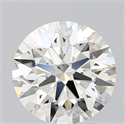 Natural Diamond 2.51 Carats, Round with Excellent Cut, J Color, VS2 Clarity and Certified by GIA