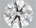 Natural Diamond 0.40 Carats, Round with Excellent Cut, F Color, SI1 Clarity and Certified by GIA