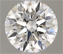 Natural Diamond 0.40 Carats, Round with Excellent Cut, E Color, VS2 Clarity and Certified by IGI