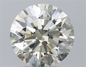 Picture of Natural Diamond 2.51 Carats, Round with Excellent Cut, K Color, VVS1 Clarity and Certified by IGI