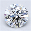 Natural Diamond 1.80 Carats, Round with Excellent Cut, E Color, VVS1 Clarity and Certified by GIA