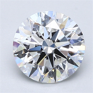 Picture of Natural Diamond 1.80 Carats, Round with Excellent Cut, E Color, VVS1 Clarity and Certified by GIA