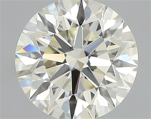 Picture of Natural Diamond 0.57 Carats, Round with Excellent Cut, J Color, IF Clarity and Certified by IGI