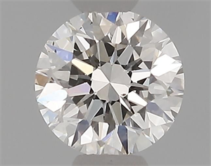 Picture of Natural Diamond 0.40 Carats, Round with Excellent Cut, H Color, VS2 Clarity and Certified by GIA