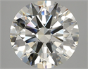 Natural Diamond 5.53 Carats, Round with Excellent Cut, J Color, SI1 Clarity and Certified by GIA