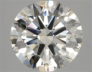 Picture of Natural Diamond 5.53 Carats, Round with Excellent Cut, J Color, SI1 Clarity and Certified by GIA