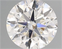 Natural Diamond 0.45 Carats, Round with Excellent Cut, J Color, VS2 Clarity and Certified by GIA