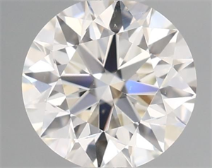 Picture of Natural Diamond 0.45 Carats, Round with Excellent Cut, J Color, VS2 Clarity and Certified by GIA