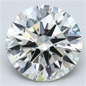 Natural Diamond 3.54 Carats, Round with Excellent Cut, K Color, VS1 Clarity and Certified by GIA