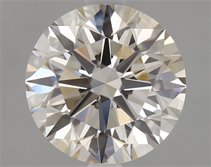 Picture of Natural Diamond 2.35 Carats, Round with Excellent Cut, K Color, VVS2 Clarity and Certified by GIA