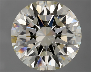 Picture of Natural Diamond 3.42 Carats, Round with Excellent Cut, K Color, VVS2 Clarity and Certified by GIA