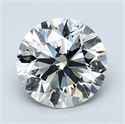 Natural Diamond 2.20 Carats, Round with Excellent Cut, I Color, SI2 Clarity and Certified by GIA