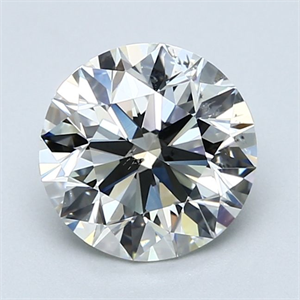 Picture of Natural Diamond 2.20 Carats, Round with Excellent Cut, I Color, SI2 Clarity and Certified by GIA