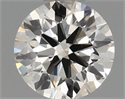 Natural Diamond 0.44 Carats, Round with Excellent Cut, I Color, VS1 Clarity and Certified by IGI