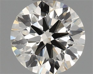 Picture of Natural Diamond 0.44 Carats, Round with Excellent Cut, I Color, VS1 Clarity and Certified by IGI