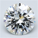 Natural Diamond 5.37 Carats, Round with Excellent Cut, I Color, SI1 Clarity and Certified by GIA