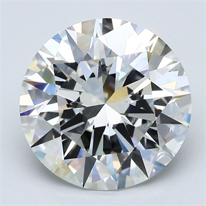 Picture of Natural Diamond 5.37 Carats, Round with Excellent Cut, I Color, SI1 Clarity and Certified by GIA