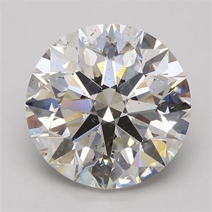 Picture of Natural Diamond 8.26 Carats, Round with Excellent Cut, J Color, SI2 Clarity and Certified by GIA