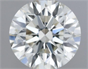 Natural Diamond 0.40 Carats, Round with Excellent Cut, H Color, SI1 Clarity and Certified by IGI