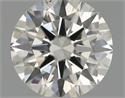 Natural Diamond 0.50 Carats, Round with Excellent Cut, H Color, SI1 Clarity and Certified by IGI