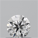 Natural Diamond 0.50 Carats, Round with Very Good Cut, F Color, I1 Clarity and Certified by IGI