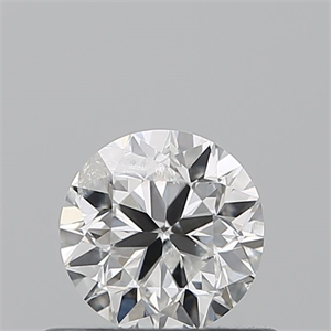 Picture of Natural Diamond 0.50 Carats, Round with Very Good Cut, F Color, I1 Clarity and Certified by IGI