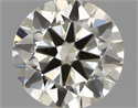 Natural Diamond 0.51 Carats, Round with Excellent Cut, J Color, VS2 Clarity and Certified by IGI